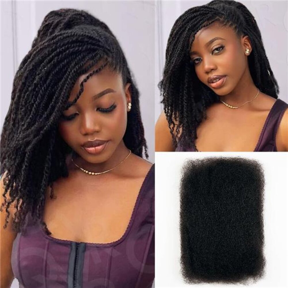 Bulk Human Hair for Dreadlocks Extensions Repair Locs, Twist